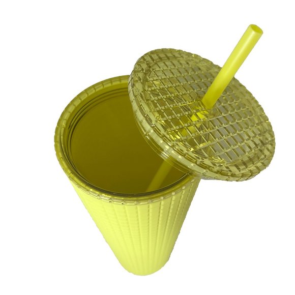 Starbucks Tumbler-New For 2023- Meadow Yellow- Soft Touch - 24oz Venti Cold Cup - Picture 4 of 6